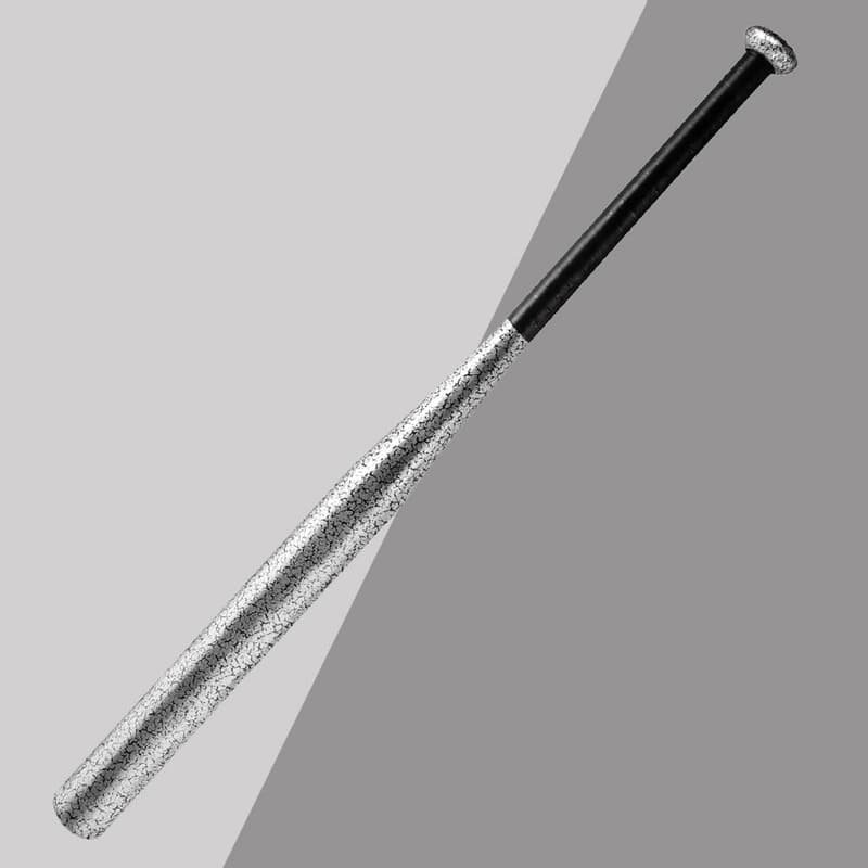 Baseball Bat with Steel Crack Pattern and Carry Bag