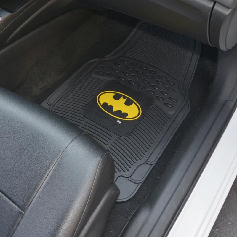 Batman Rubber Floor Mats Set – Universal Fit, Heavy Duty, All-Weather