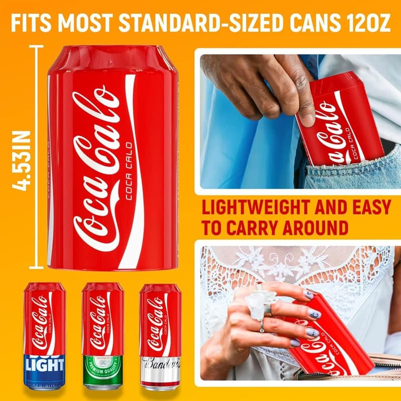 Red BeerSkin Silicone Can Sleeve for 12 oz Cans