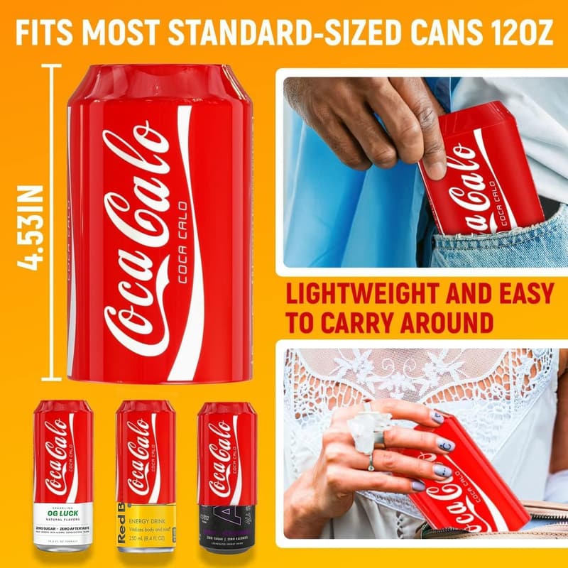 Silicone Can Cover - 10 Pack for 12 oz Cans (Red)