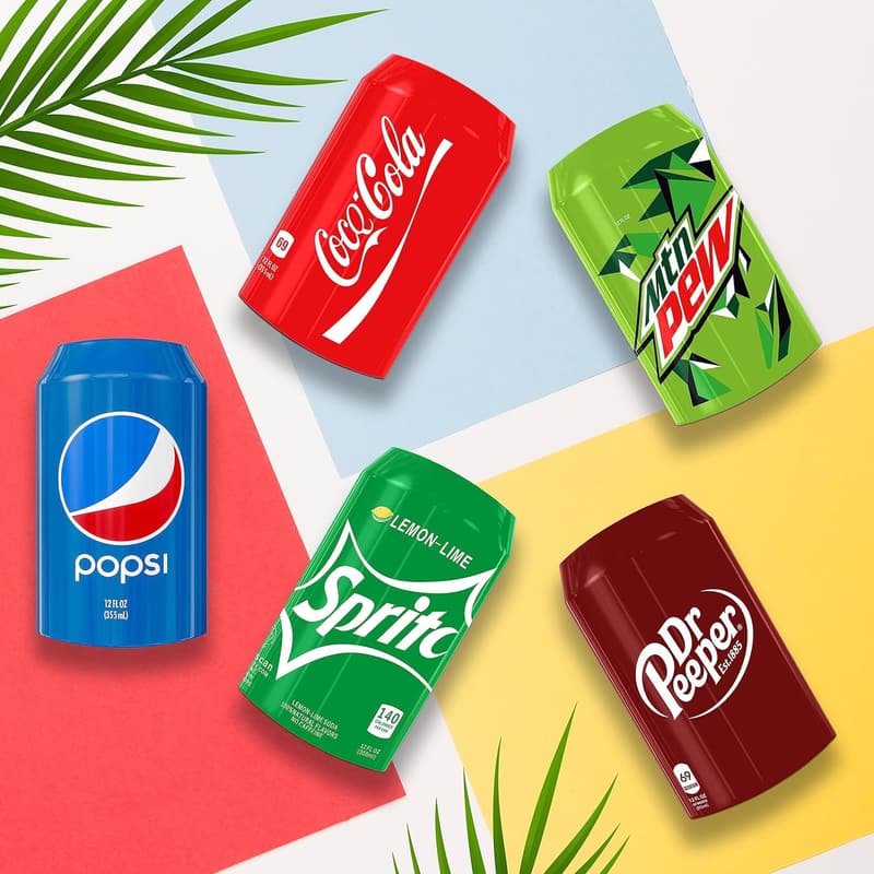 Silicone Can Sleeves 5-Pack - Disguise 12 oz Cans (Mix Colors)