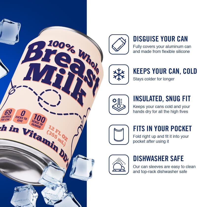 Insulated Silicone Can Sleeve for Outdoor Events