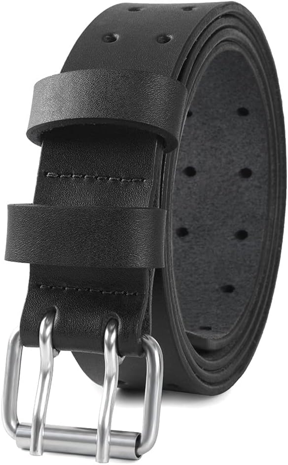 Heavy-Duty 38mm Real Leather Work Belt for Men