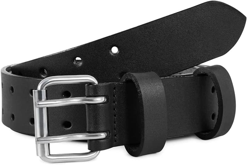 Heavy-Duty 38mm Real Leather Work Belt for Men