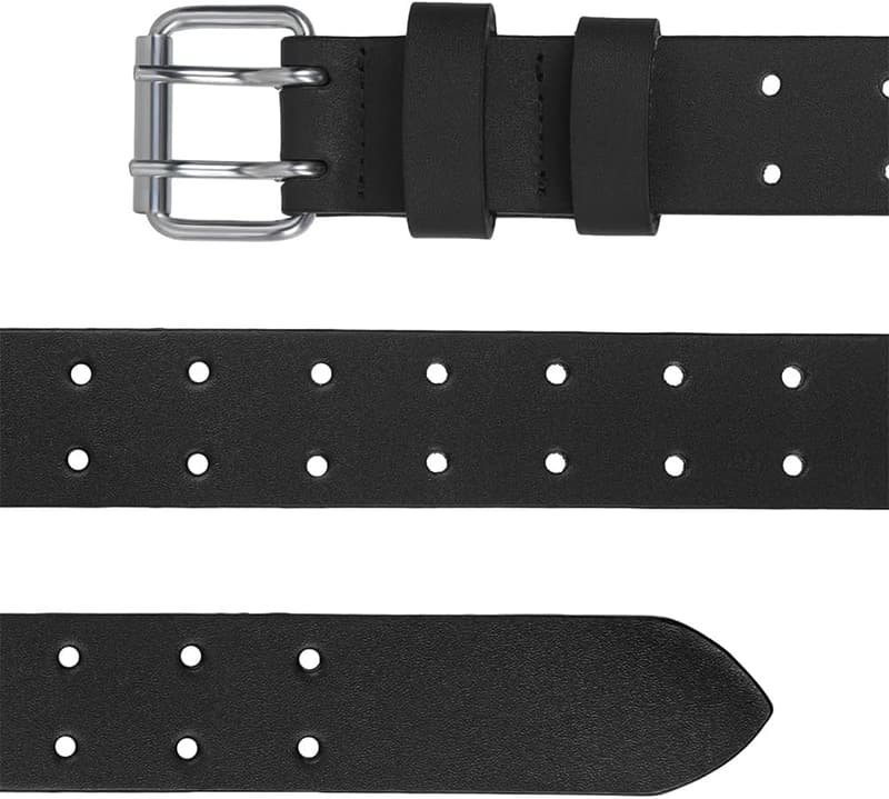 Heavy-Duty 38mm Real Leather Work Belt for Men