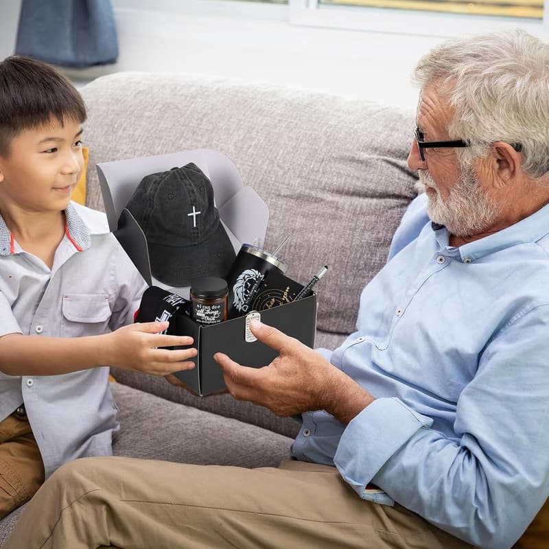 Father's Day Christian Gifts Set for Men - 9 Inspirational Items