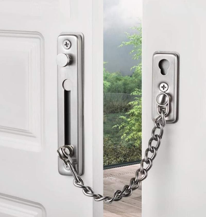 Stainless Steel Security Door Chain Lock for Kids' Safety
