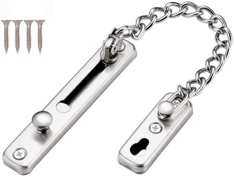 Stainless Steel Security Door Chain Lock for Kids' Safety