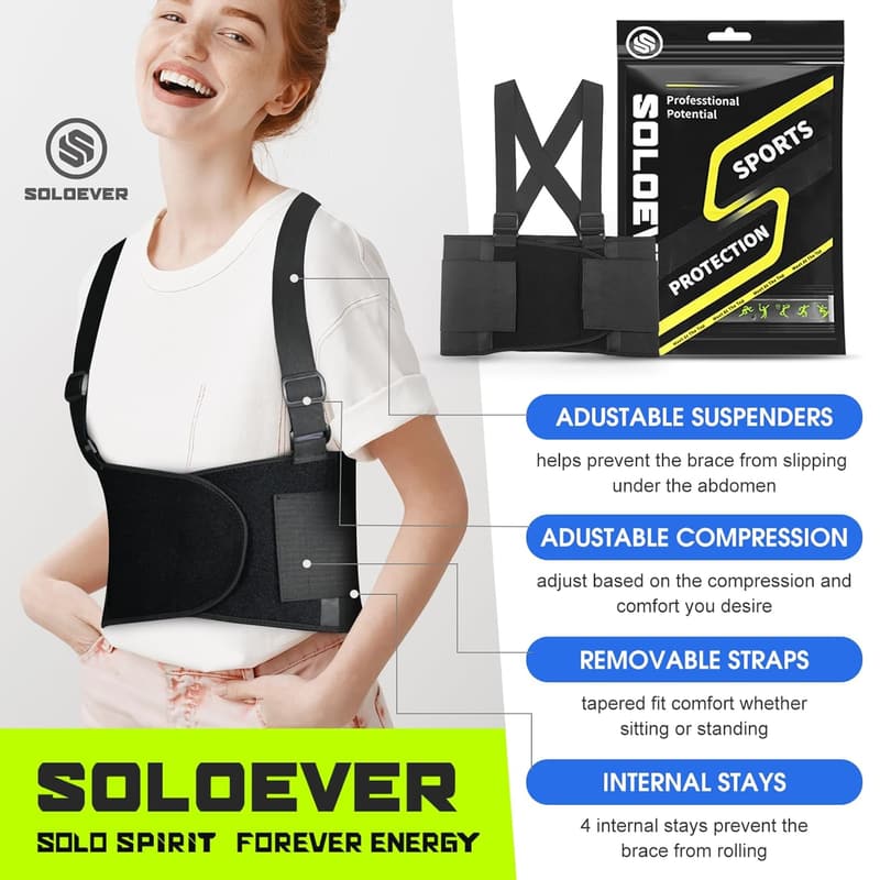 Adjustable Back Support Belt for Men & Women - Pain Relief