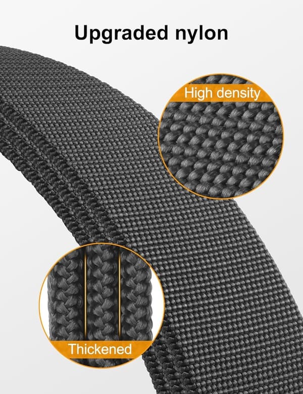 Men's Tactical Stretch Belts 2-Pack - Quick Release Nylon