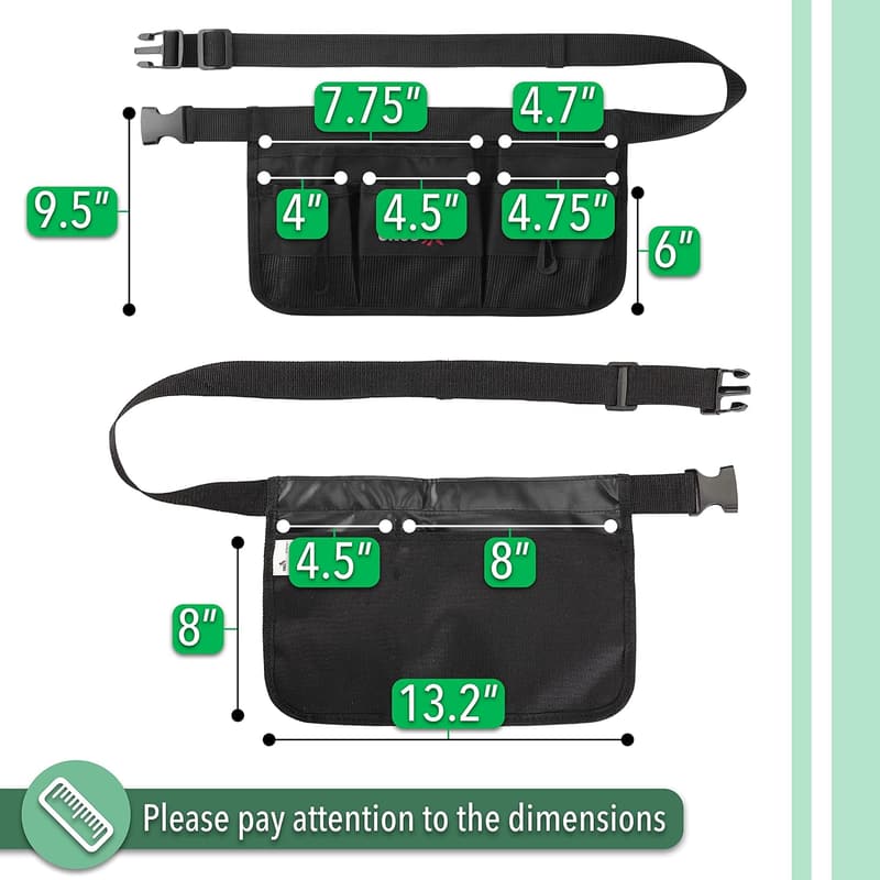 Utility Garden Tool Belt for Men with Pockets