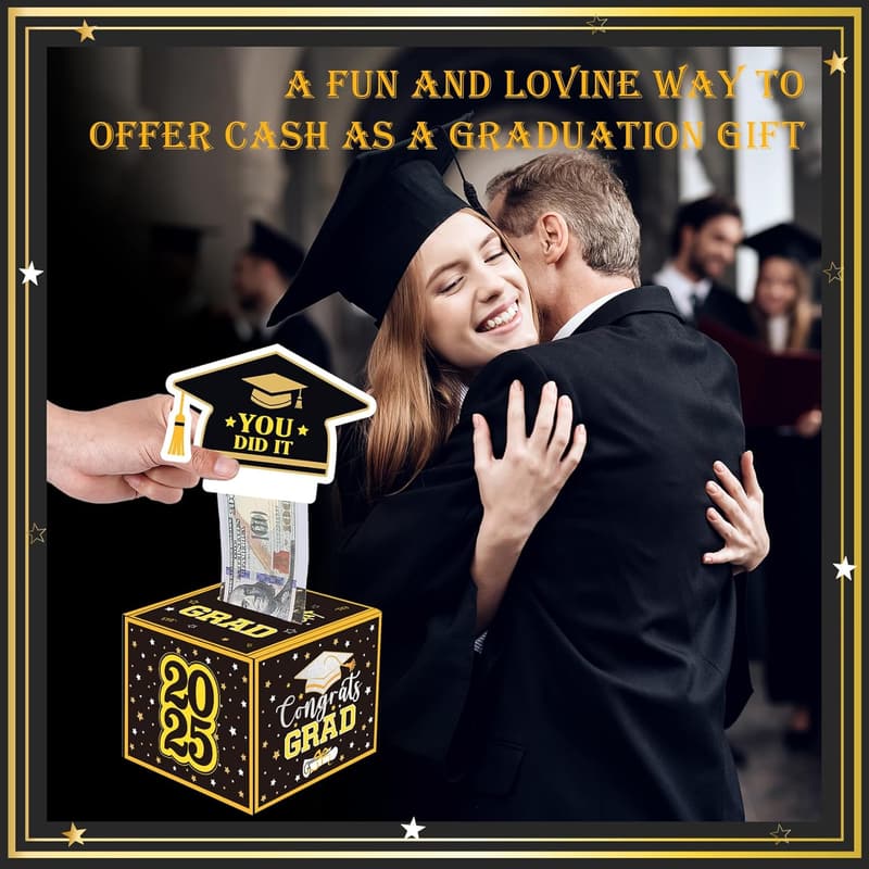Graduation Gifts: Funny Money Box with Pull-Out Card, Class of 2025