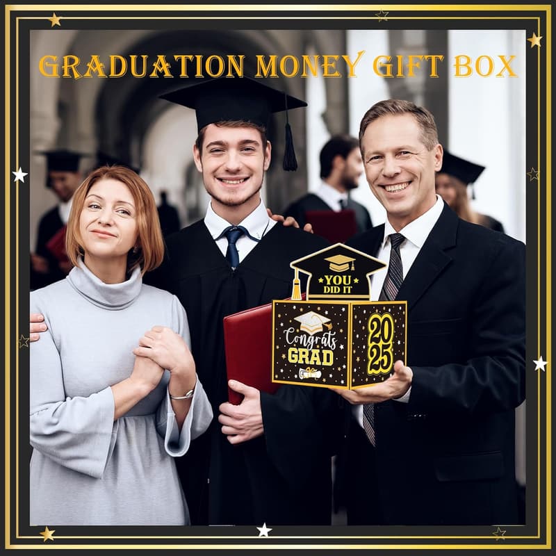 Graduation Gifts: Funny Money Box with Pull-Out Card, Class of 2025