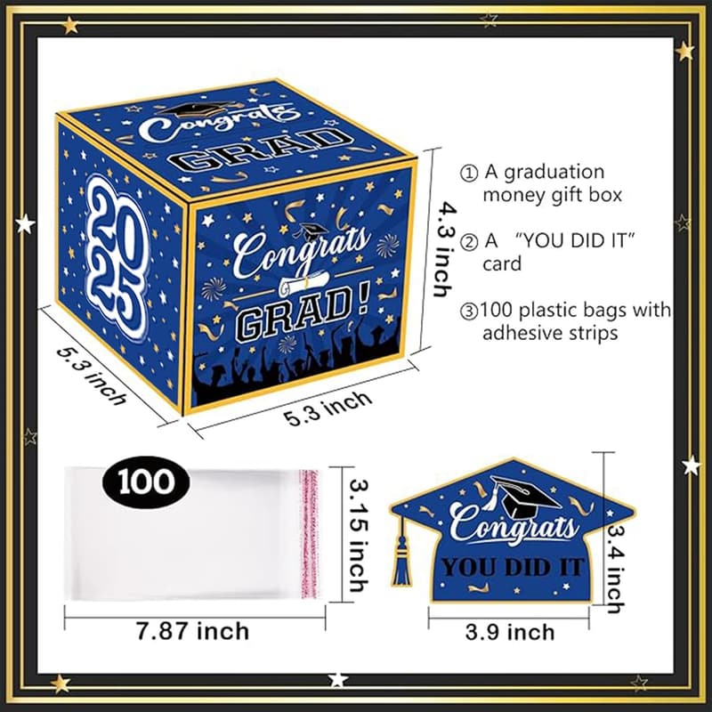 Funny Graduation Money Box with Pull-Out Card for Grads
