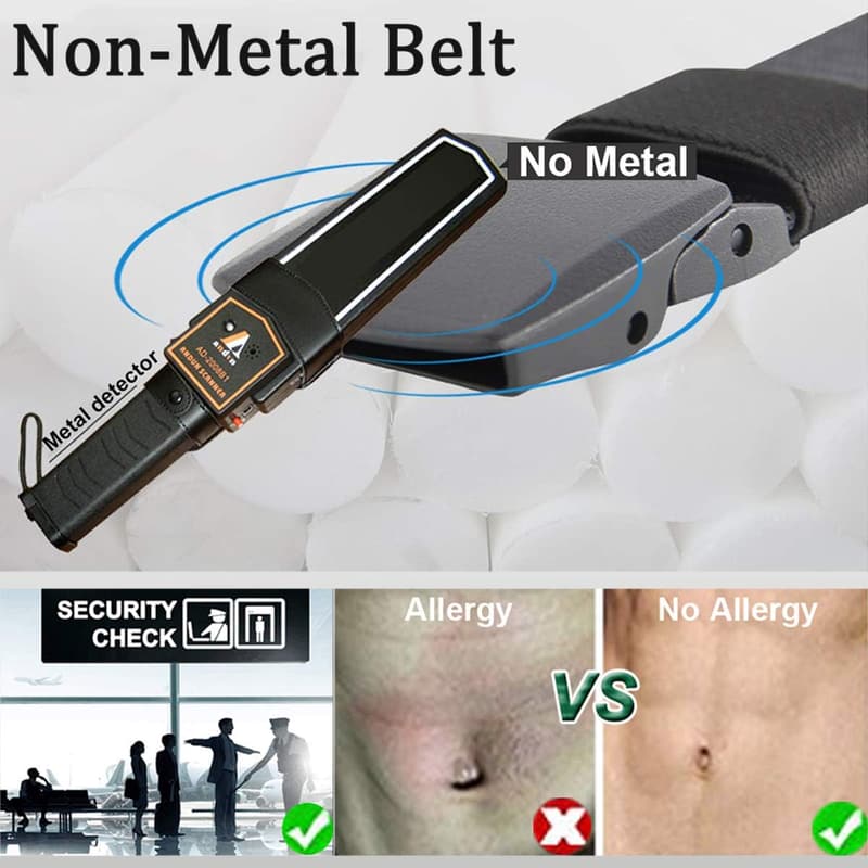 Men's Tactical Web Belts - 2 Pack Nylon Military Work Belts