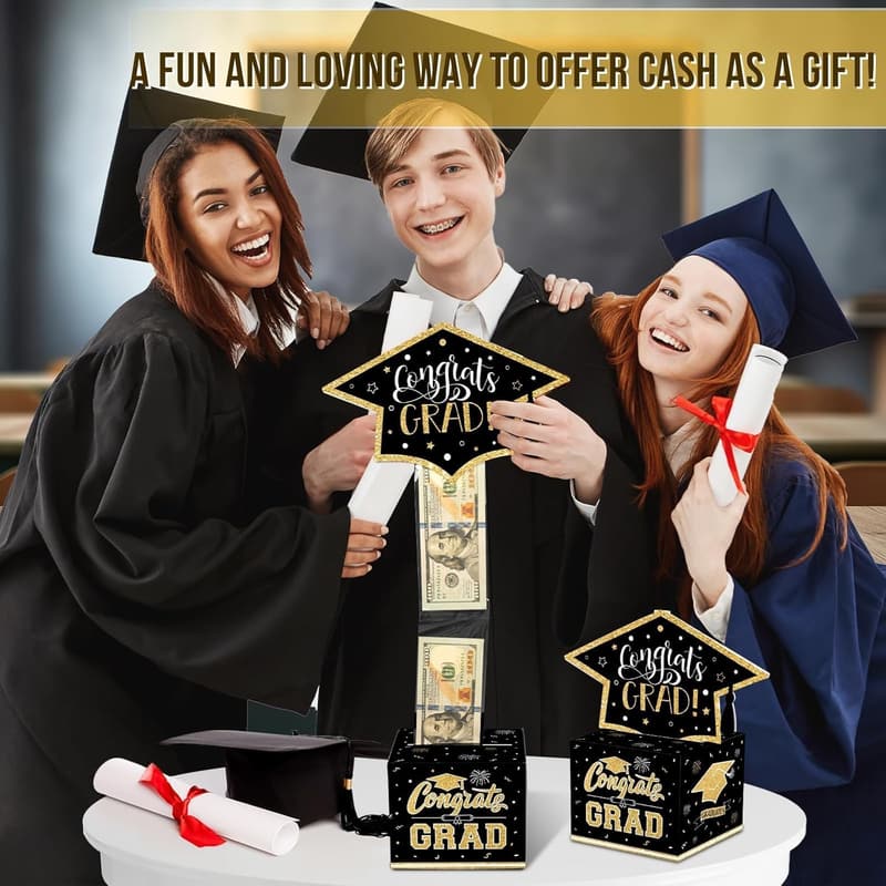 2025 Graduation Money Gift Box, Fun Cash Surprise for Grads