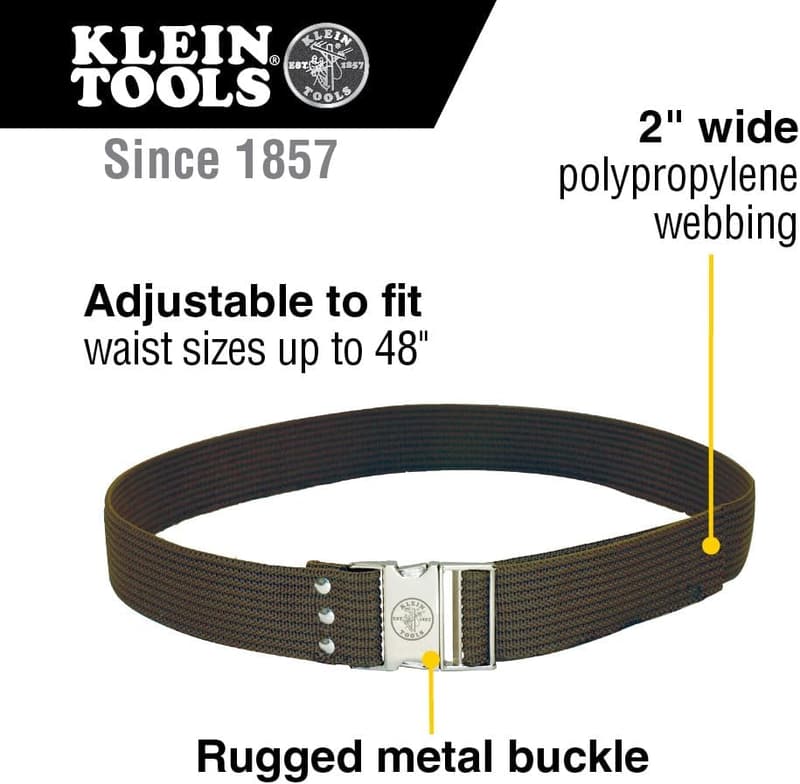 Adjustable 2-Inch Wide Tool Belt for Electricians
