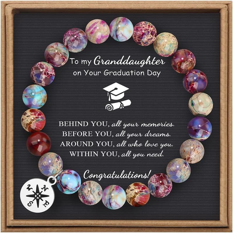 Graduation Compass Bracelet for Women & Men - Class of 2025