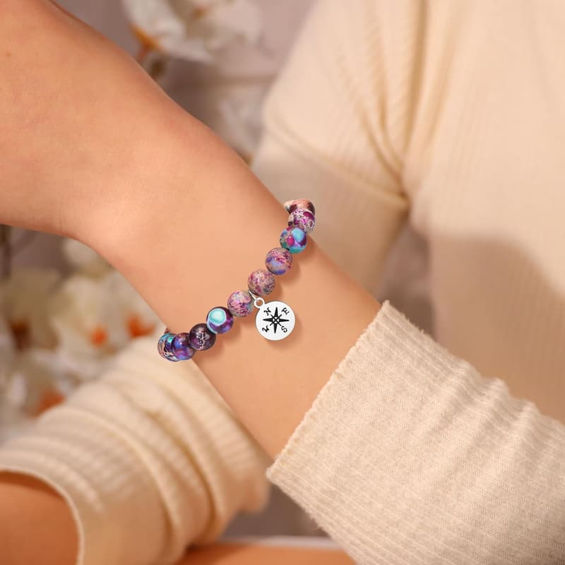 Graduation Compass Bracelet for Women & Men - Class of 2025