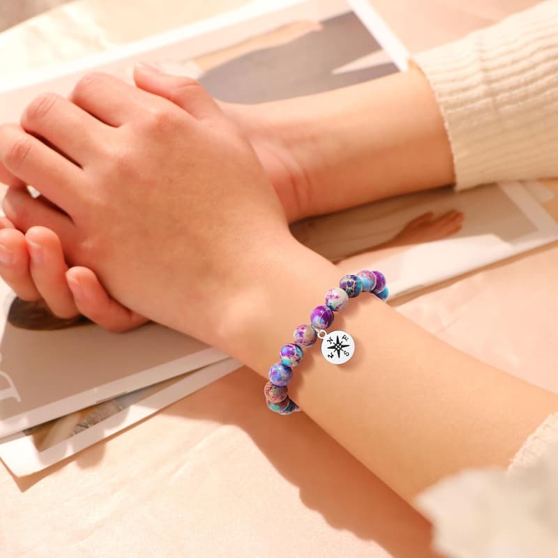 Graduation Compass Bracelet for Women & Men - Class of 2025