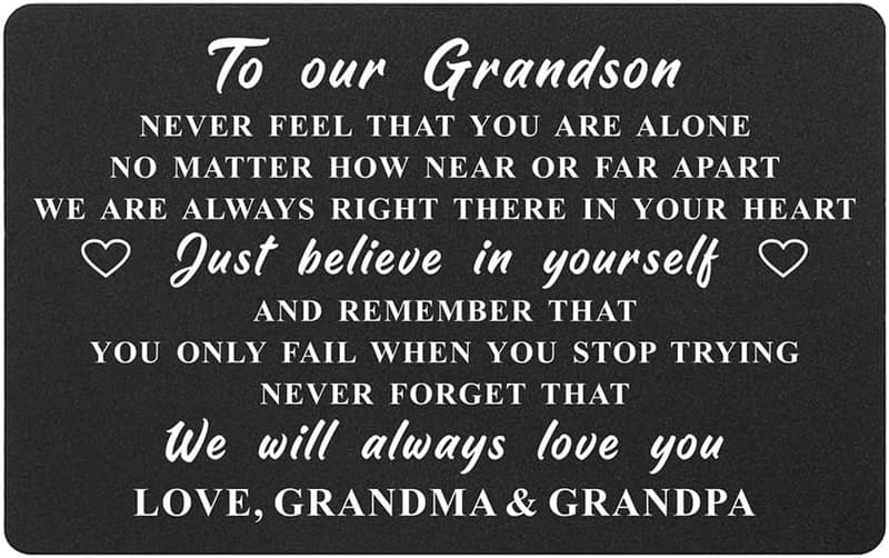 Grandson Graduation Wallet Card - 