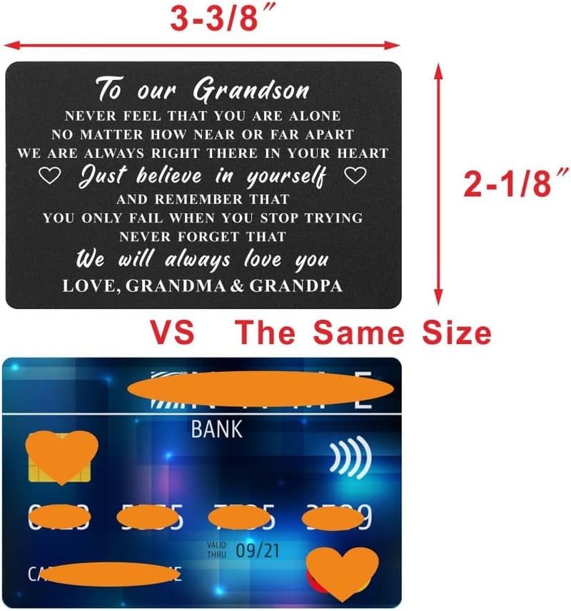 Grandson Graduation Wallet Card - 