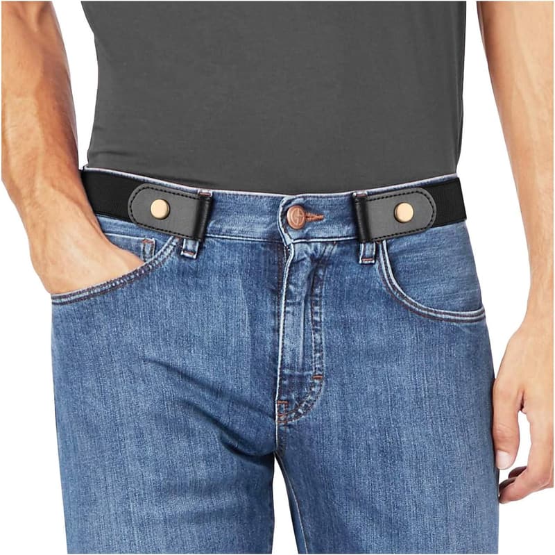 Men's No Buckle Stretch Invisible Elastic Belt - 1.38