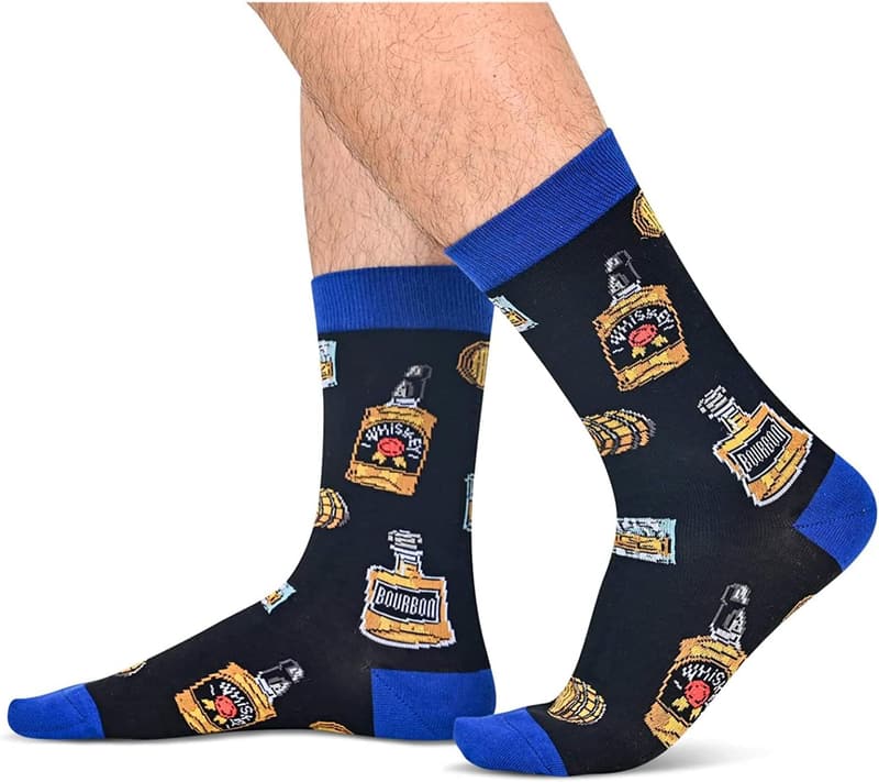 Funny Food Socks for Men - Pickle & Burger Novelty Gift
