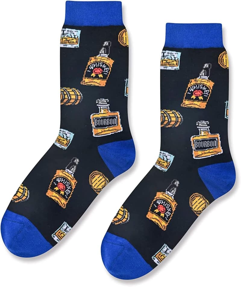 Funny Food Socks for Men - Pickle & Burger Novelty Gift