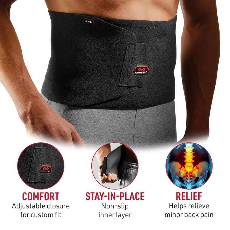 Men's Waist Trimmer & Sweat Band for Workout Support
