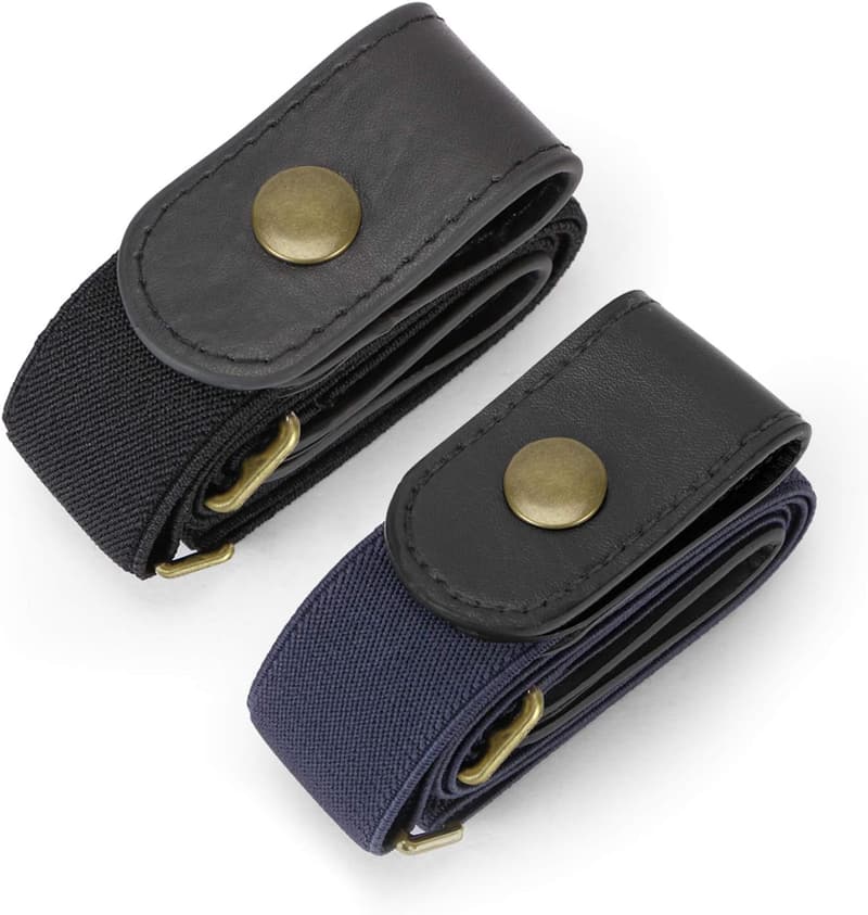 Buckle-Free Elastic Belt Set for Men and Women