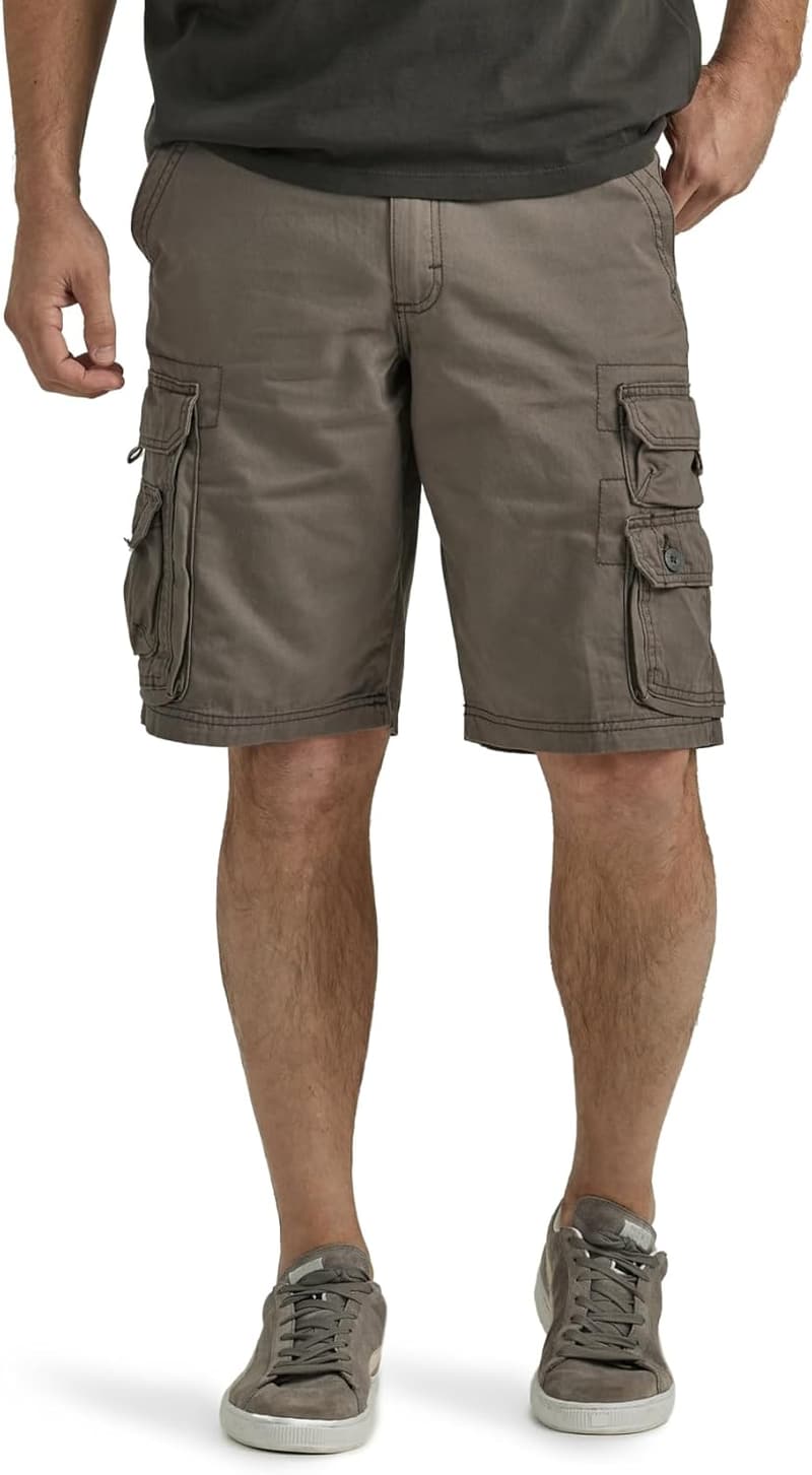 Lee Men's Big & Tall Cargo Shorts with Belt - Wyoming Style