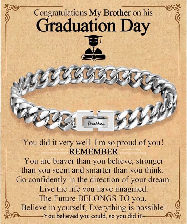 Cuban Bracelet for Men - Graduation, Birthday, Anniversary Gift
