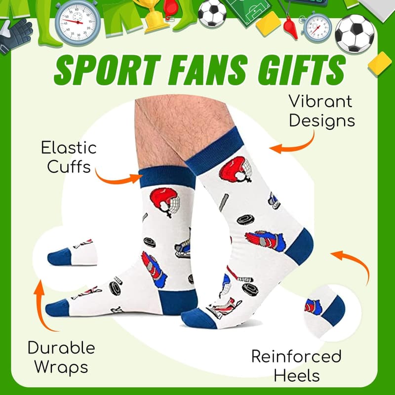 Sports Gifts for Active Men & Women - Multi-Sport Socks