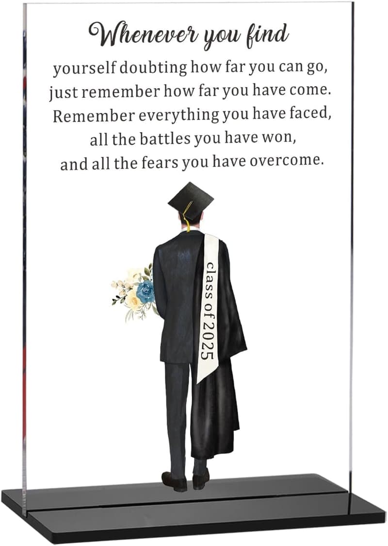 Class of 2025 Graduation Gifts for Him - Inspirational Decor
