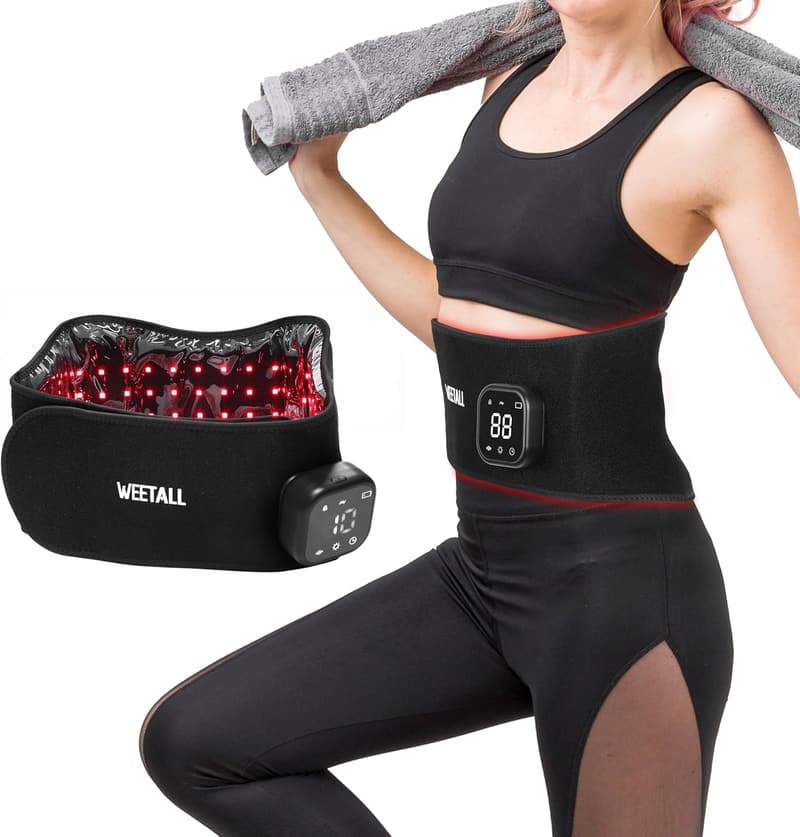 Portable Cordless Red Light Therapy Belt for Pain Relief