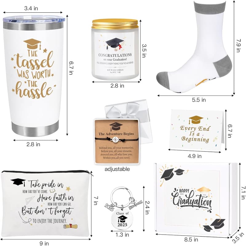 2025 Graduation Wine Tumbler for Her - 20 oz Funny Gift