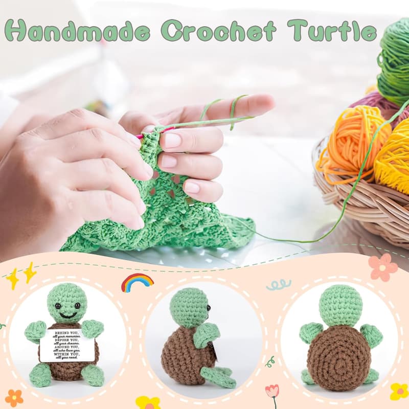 2025 Graduation Gift - Handmade Crochet Turtle for Her/Him