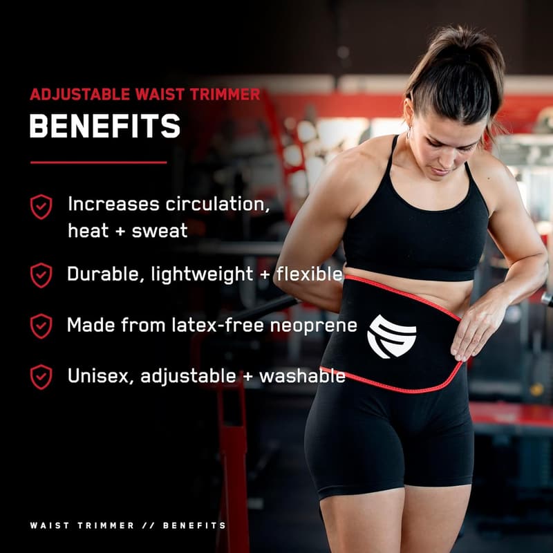 Moisture-Resistant Neoprene Waist Trimmer for Fitness