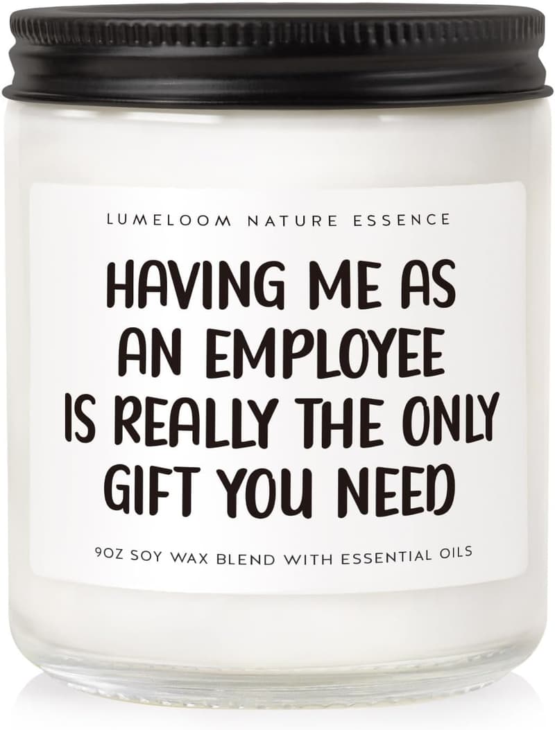 Birthday Gift: 9oz Lavender Scented Soy Candle for Boss