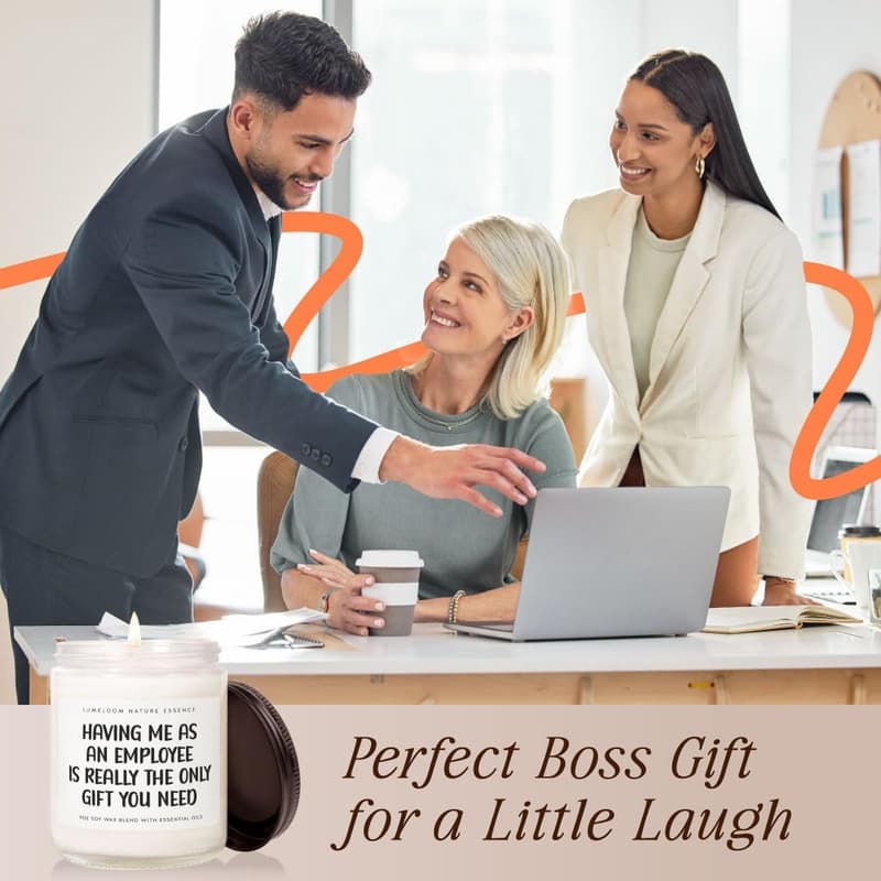Birthday Gift: 9oz Lavender Scented Soy Candle for Boss