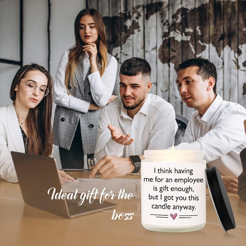 Funny Birthday Gift - Lavender Scented Soy Candle for Bosses