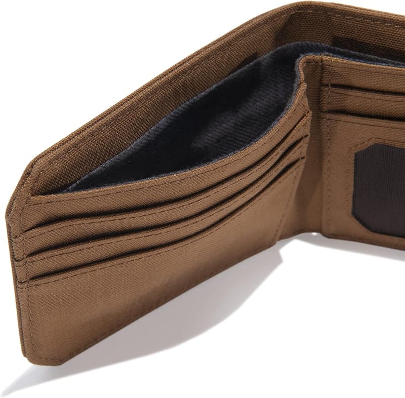 Durable Men's Bifold Wallet in Leather or Canvas Styles