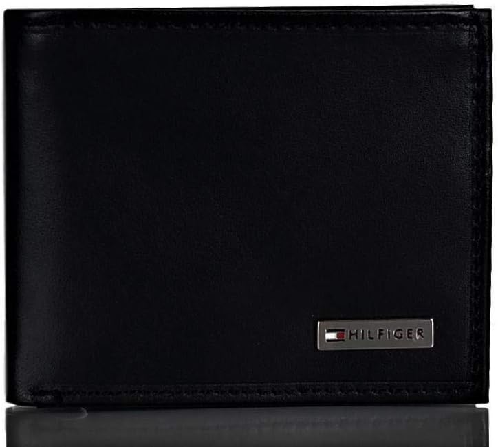 Tommy Hilfiger Men's Leather Wallet with Removable ID Window