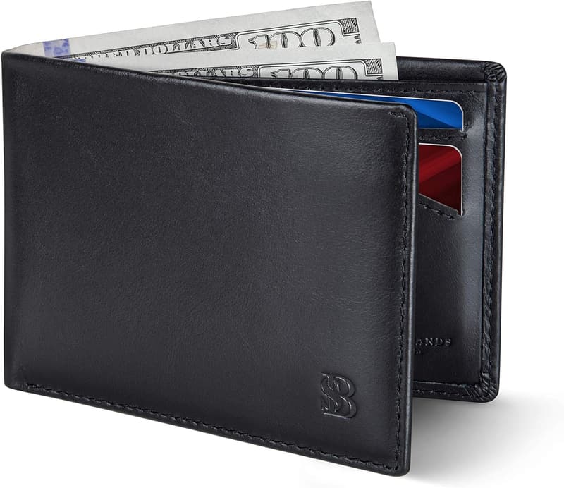 Slim RFID Blocking Bifold Wallet for Men - Minimalist Design