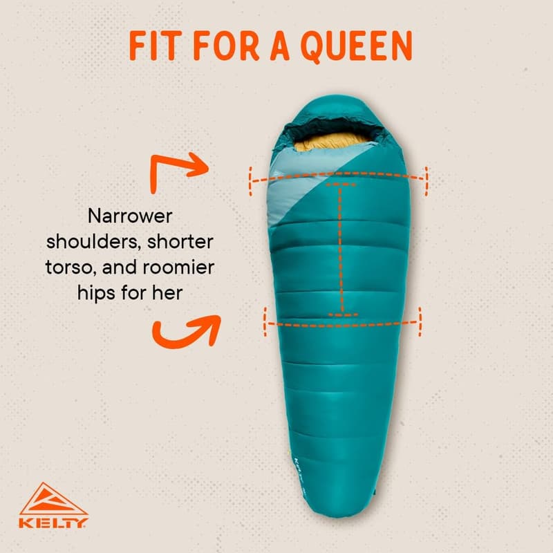 Kelty Cosmic 20 Down Mummy Sleeping Bag - 550 Fill Power, Eco-Friendly