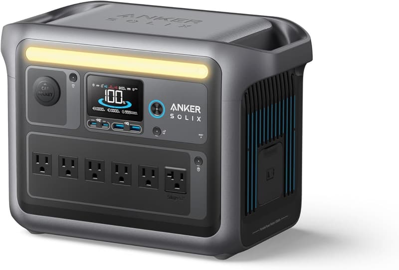 Anker SOLIX C1000 Portable Power Station - 1800W Solar Generator