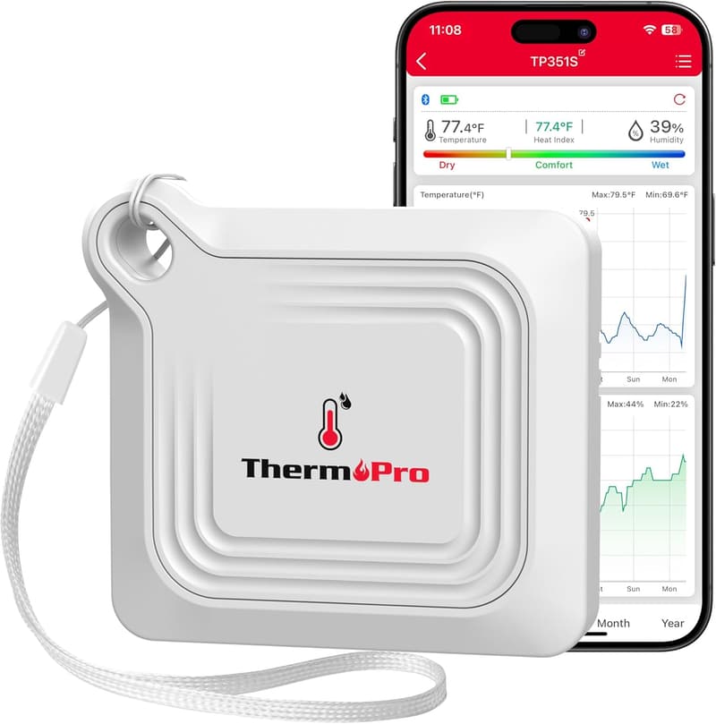 Bluetooth Thermometer & Hygrometer for Greenhouse Monitoring