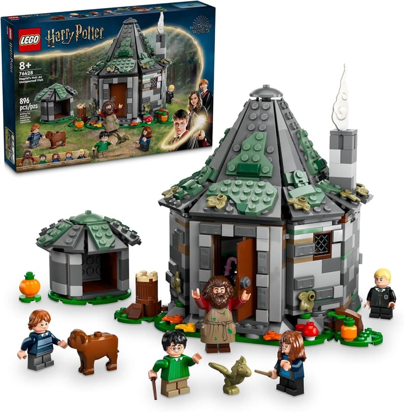 LEGO Harry Potter Hagrid's Hut Building Set with 7 Minifigures