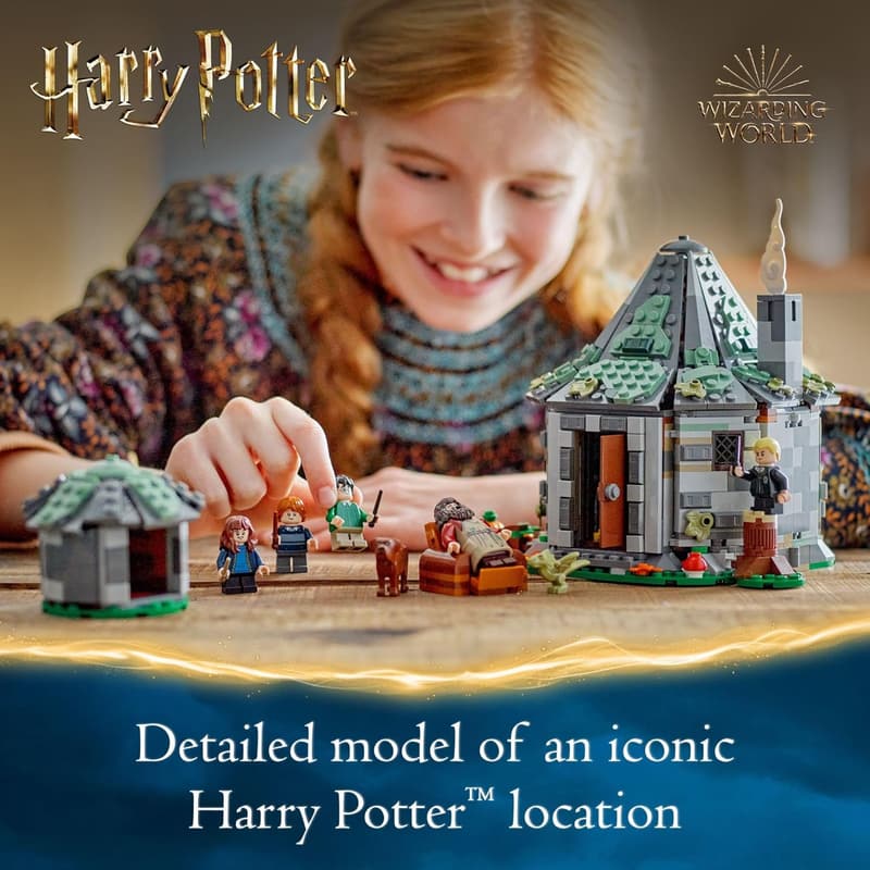 LEGO Harry Potter Hagrid's Hut Building Set with 7 Minifigures